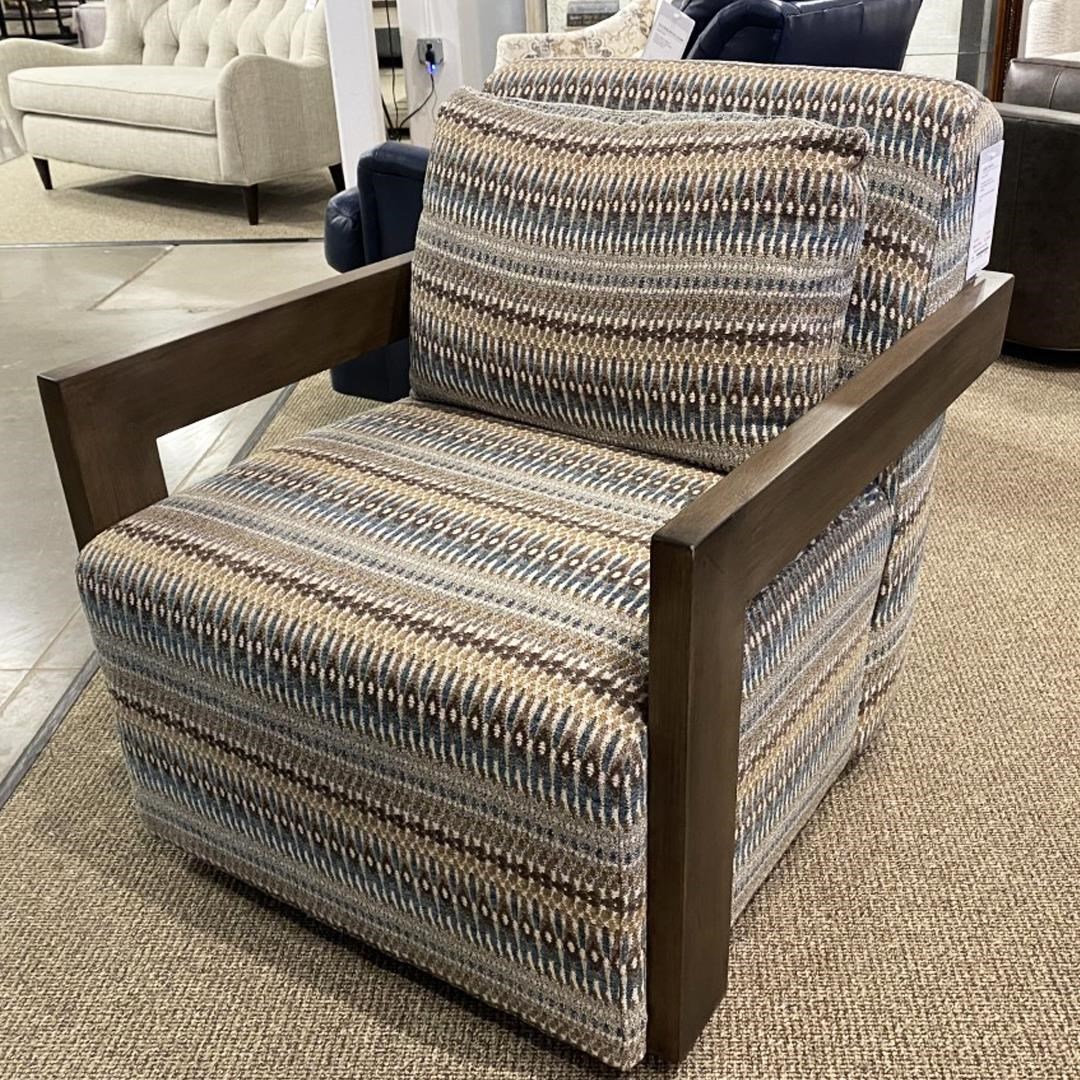 Exposed wood accent best sale chair
